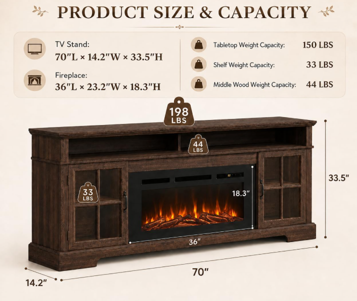 Farmhouse 70" TV Stand