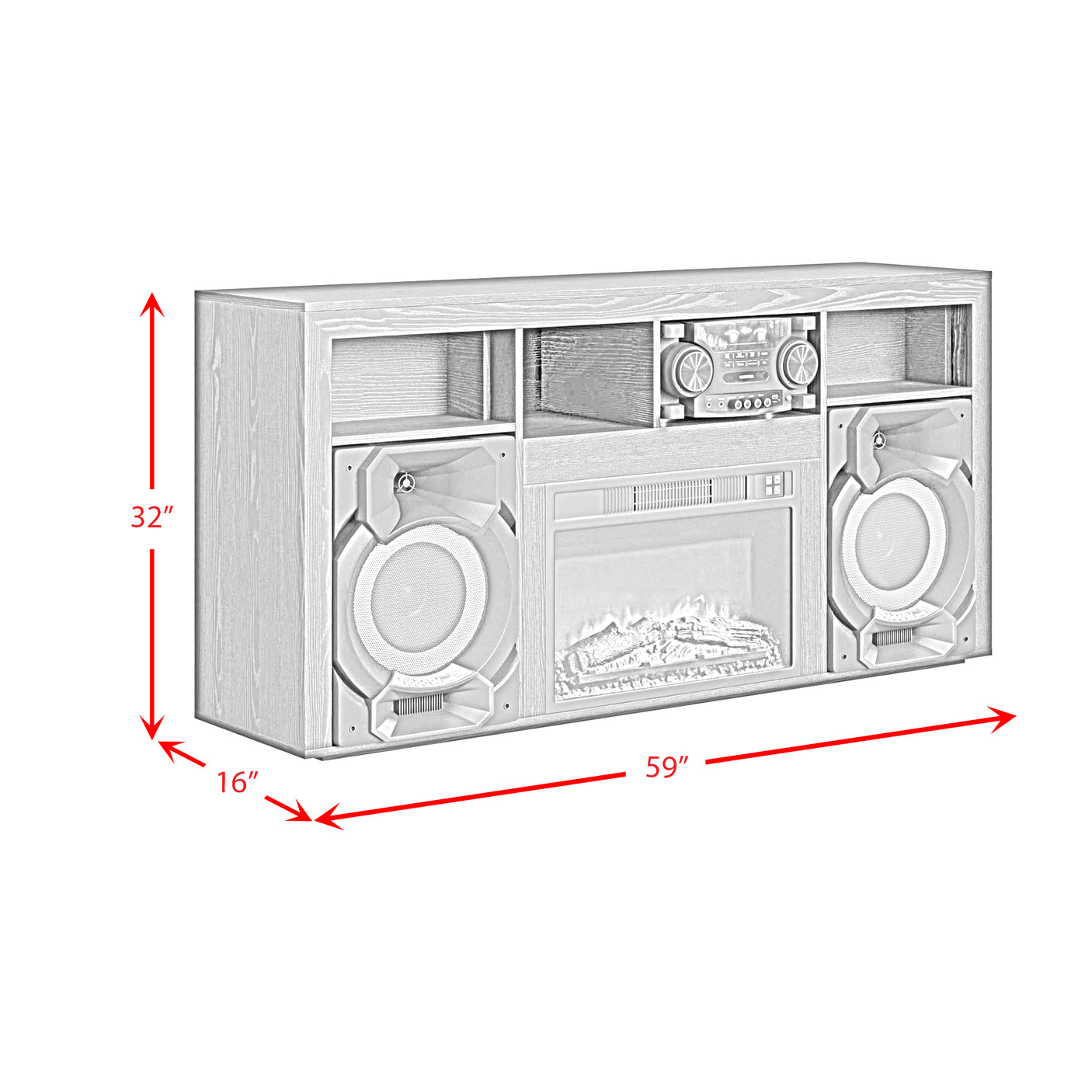 Boombox w. Fireplace