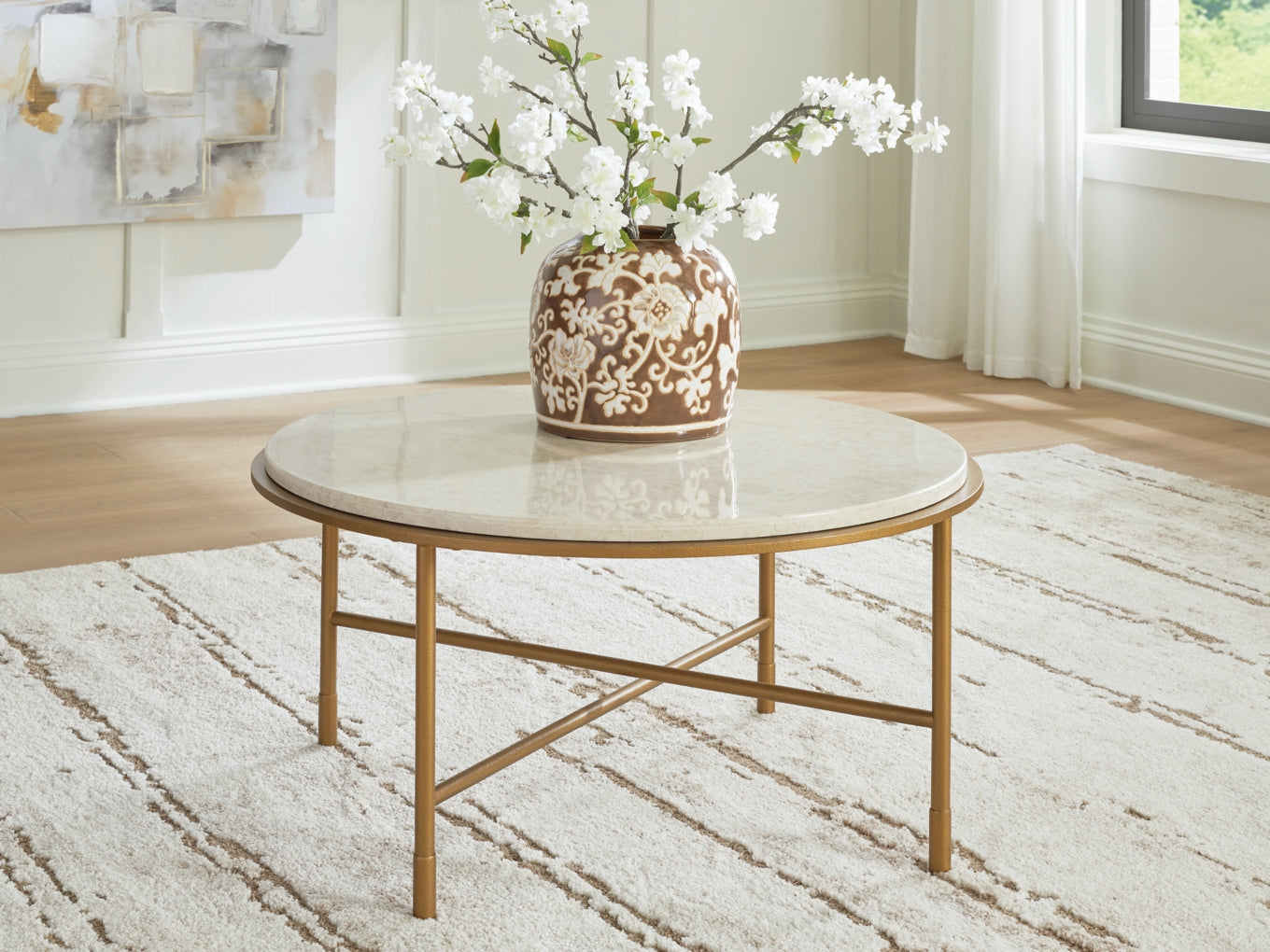 Alben Round Cocktail Table