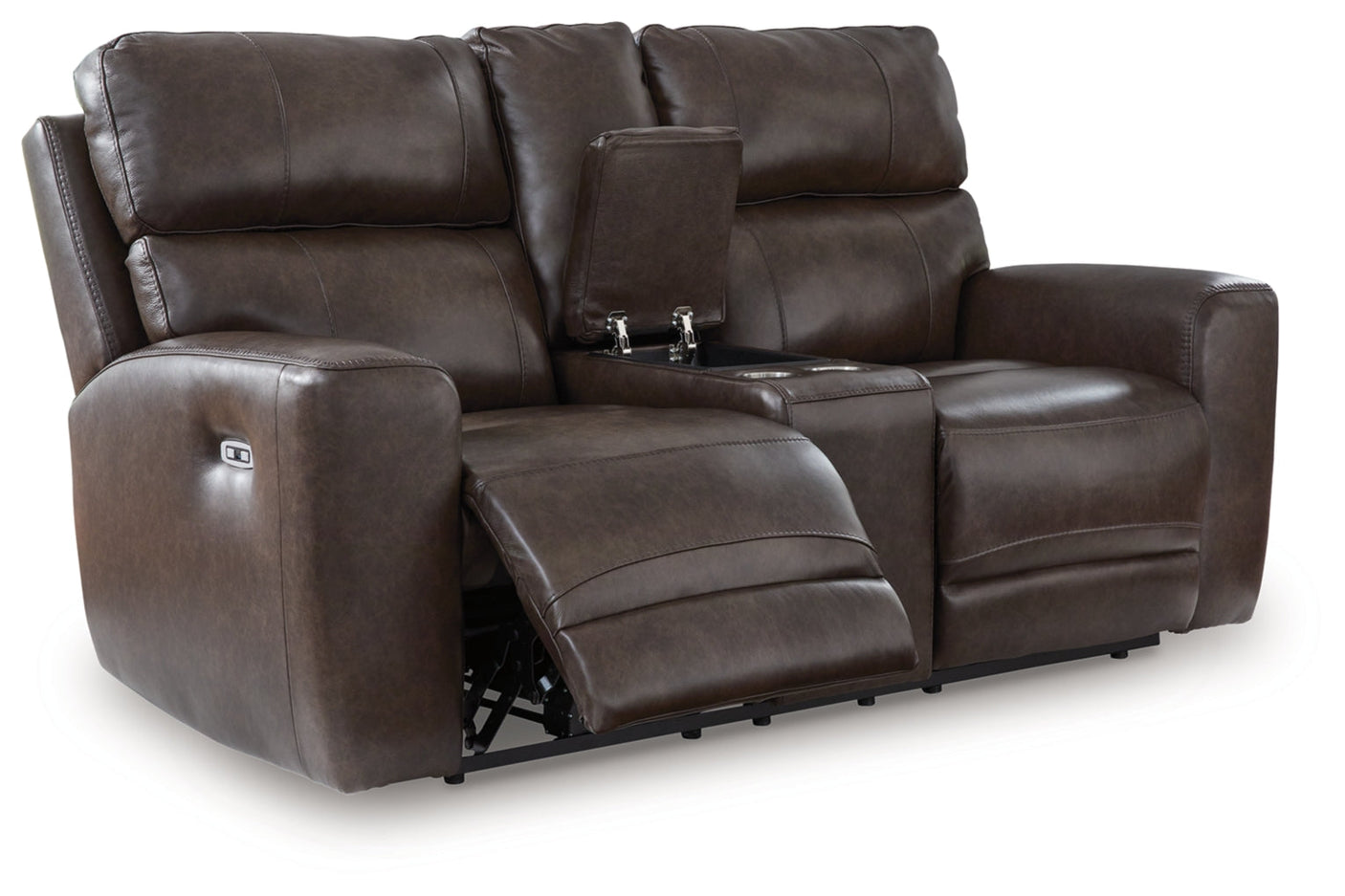 Beadel Power Reclining Loveseat/Console/Adjustable Headrest