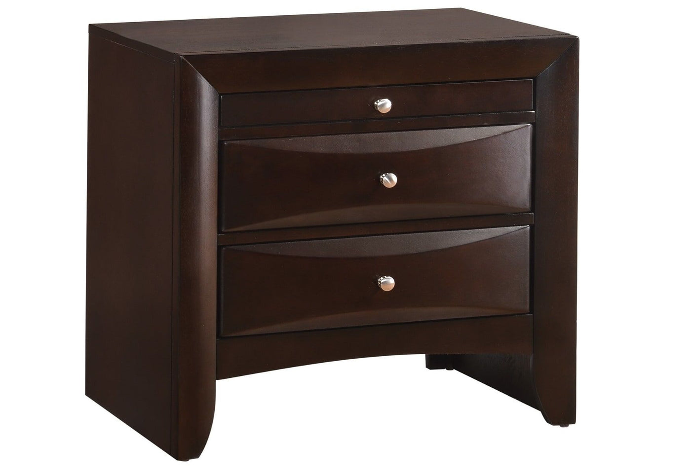 Emily Dark Cherry Queen Storage Bedroom Set