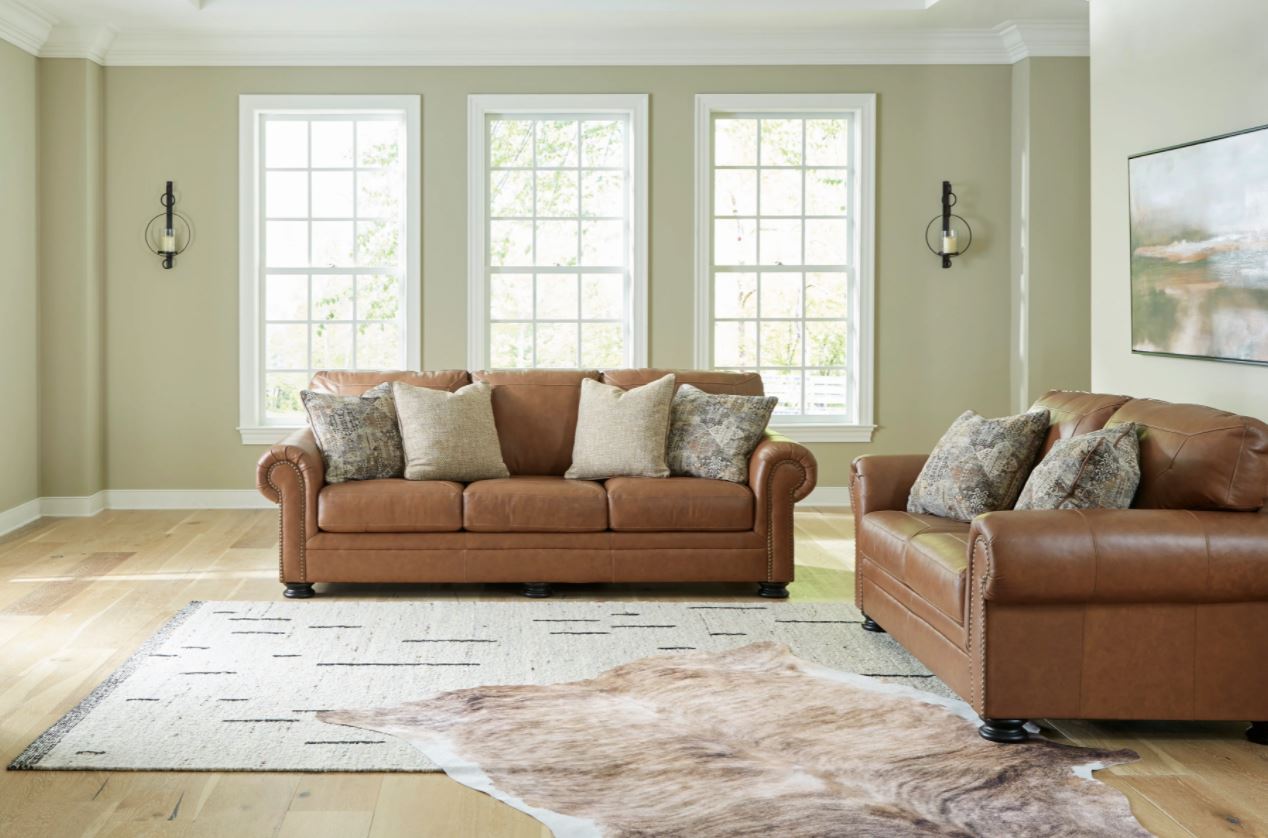 Carianna Leather Sofa & Loveseat