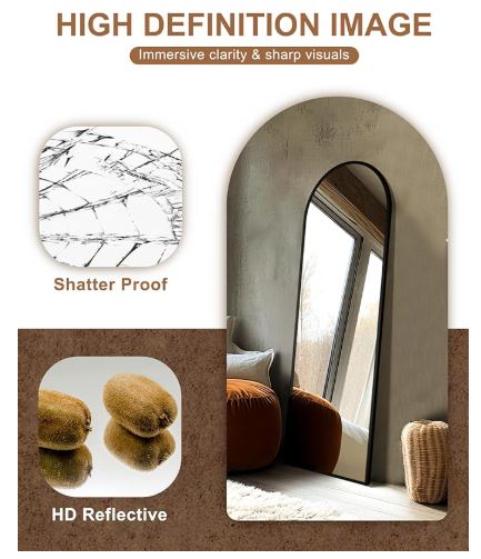 Delma Arched Floor Mirror