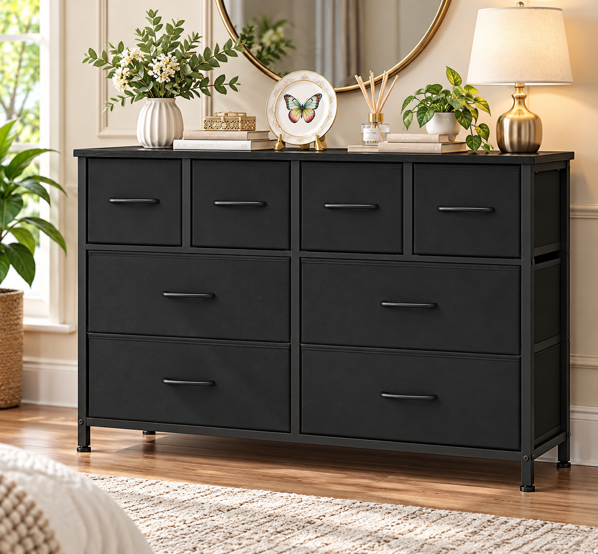 Cloud White 8-Drawer Storage Dresser
