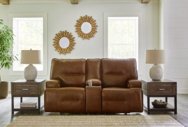 Frankie Leather Loveseat