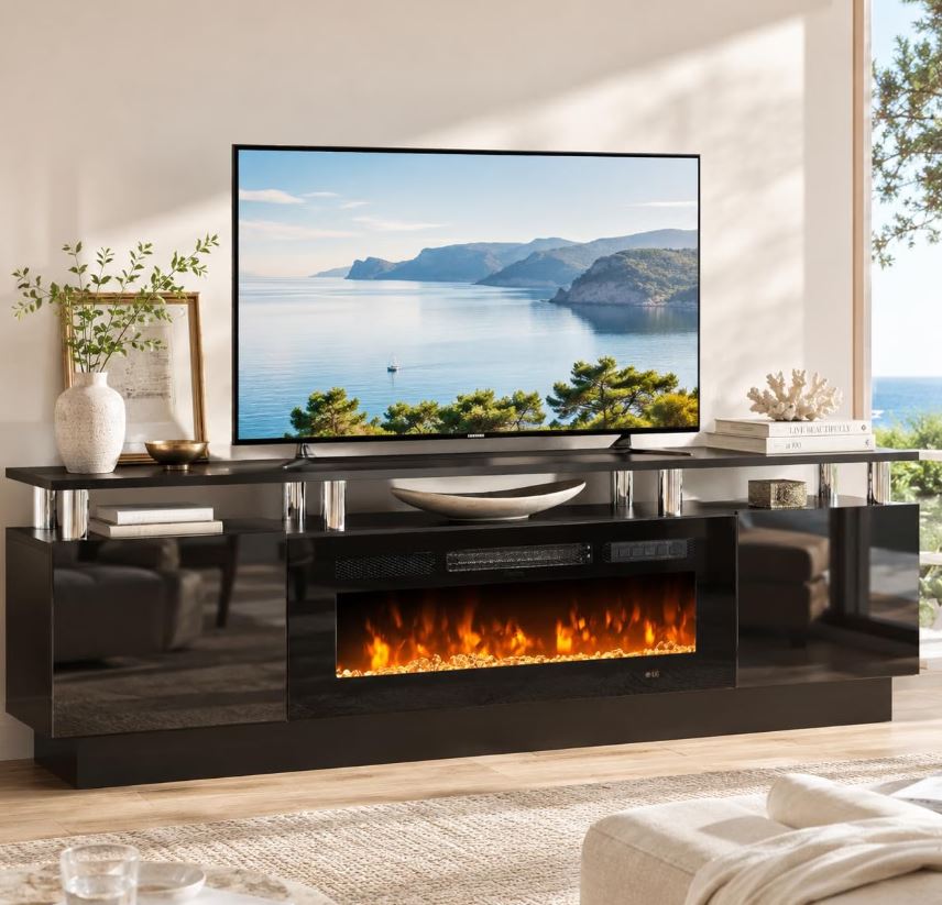 Luxe Tv Stand w/ Fireplace