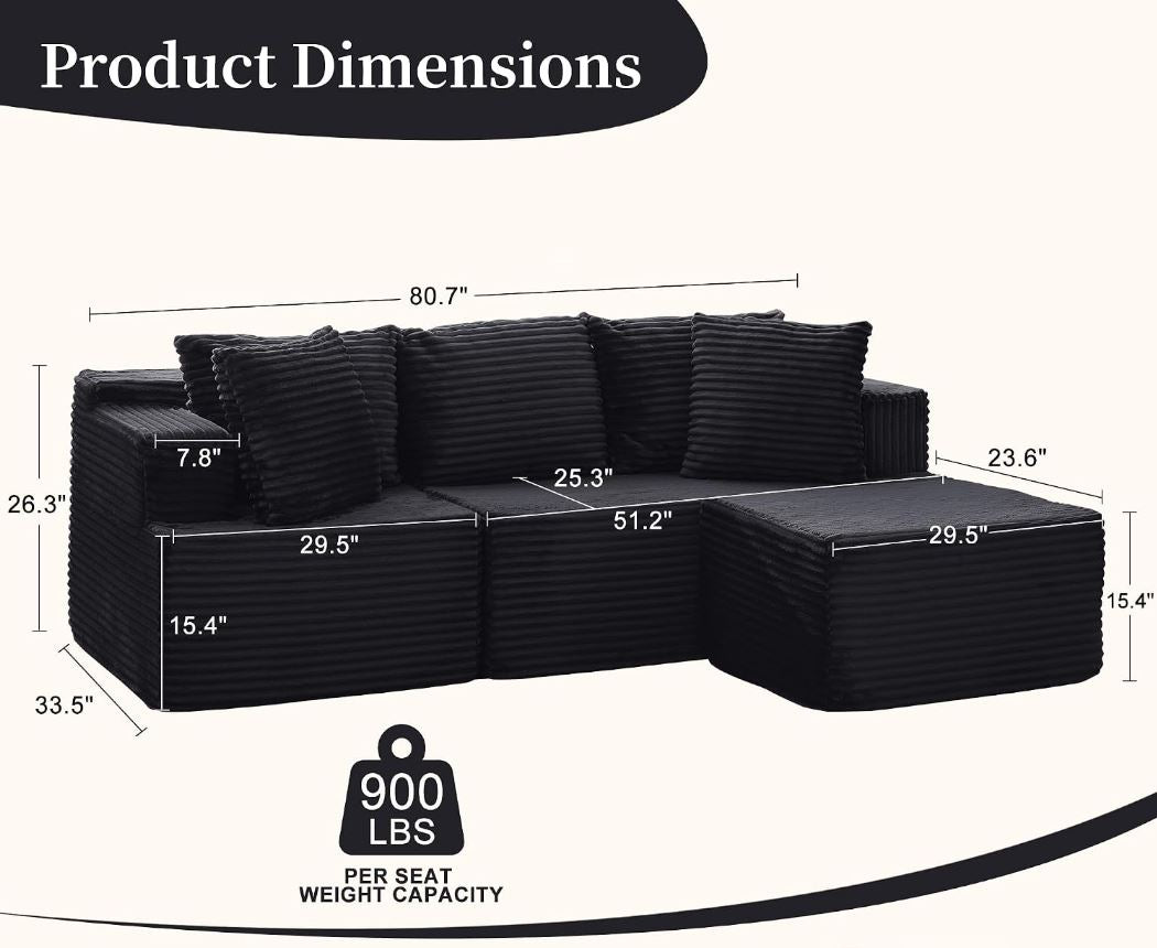 Smokey Cloud Sectional