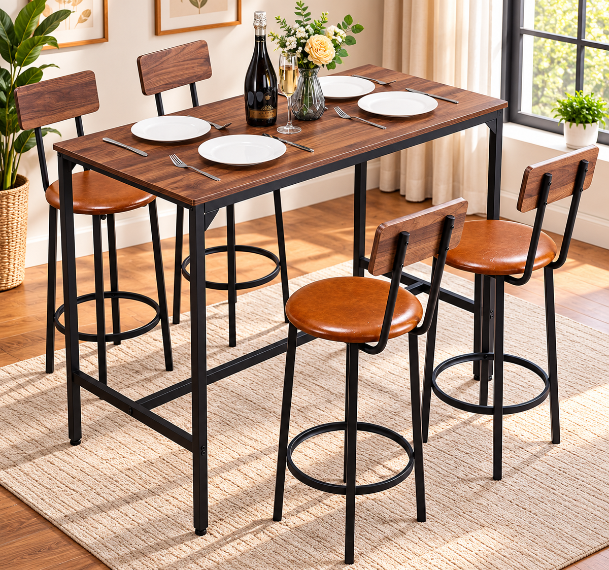 Steve Bar Table and Chairs Set