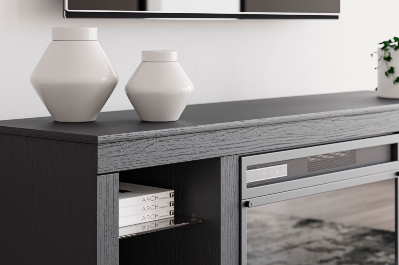 Cayberry Tv Stand W/ Fireplace