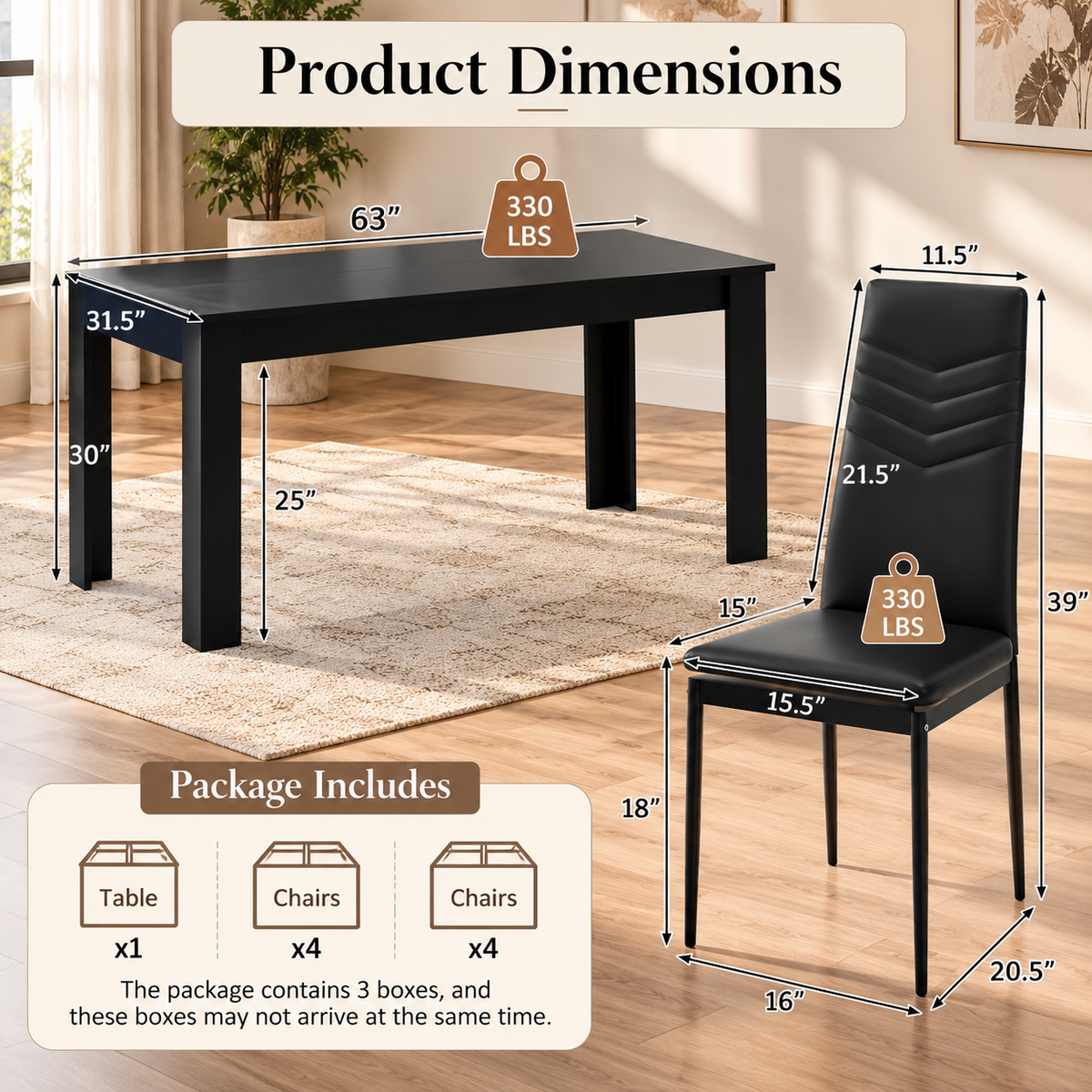 Weston 9-Piece Dining Set