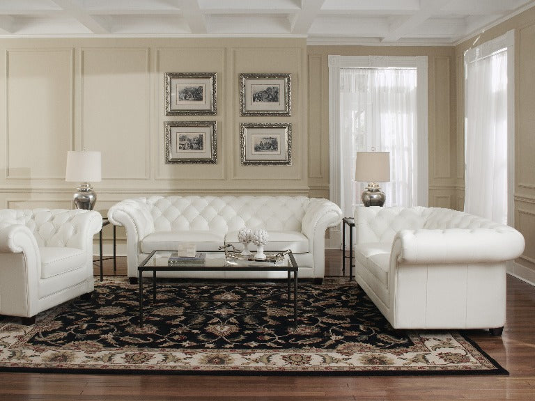 Kathryn Leather Ottoman