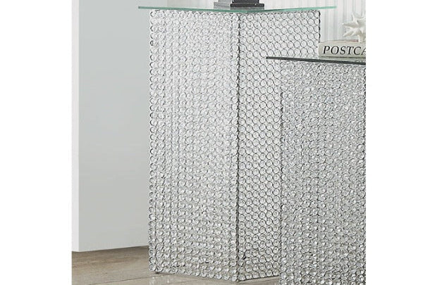 Crystal Pedestal Table