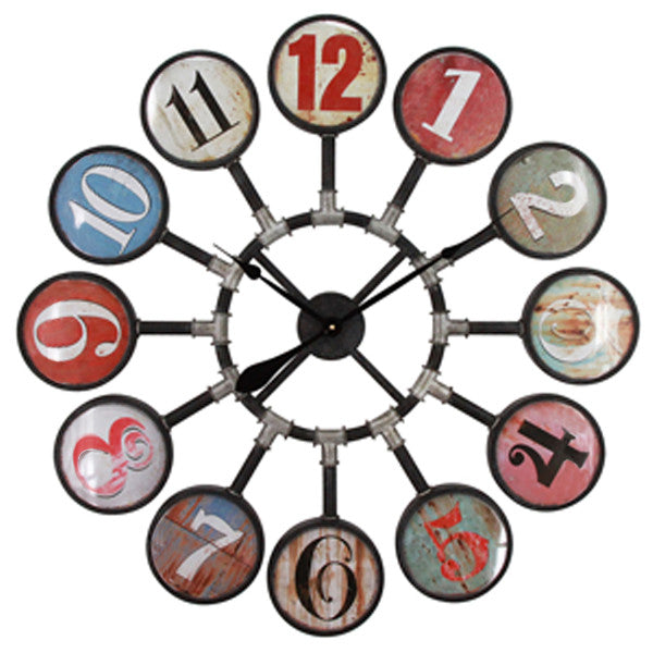 Multi-Colored Bubble Wall Clock