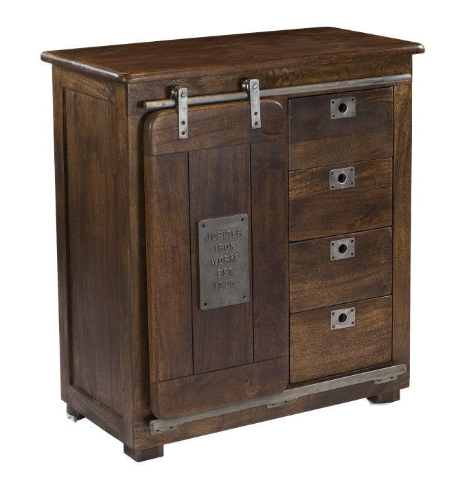Rustic 4 Door Cabinet - Katy Furniture