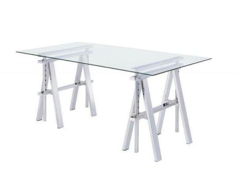Karla Adjustable Desk - Clear