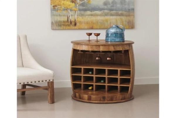 Markers Round Wine Bar Cabinet