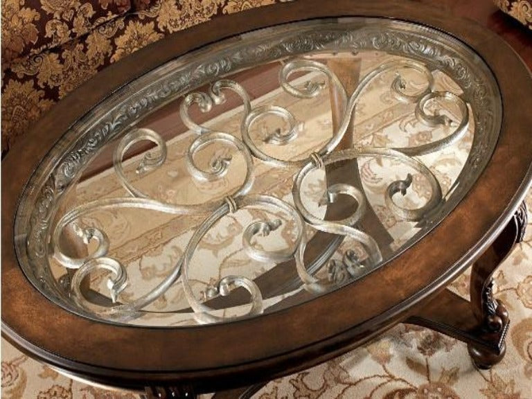 Norcastle Oval Coffee Table - Katy Furniture