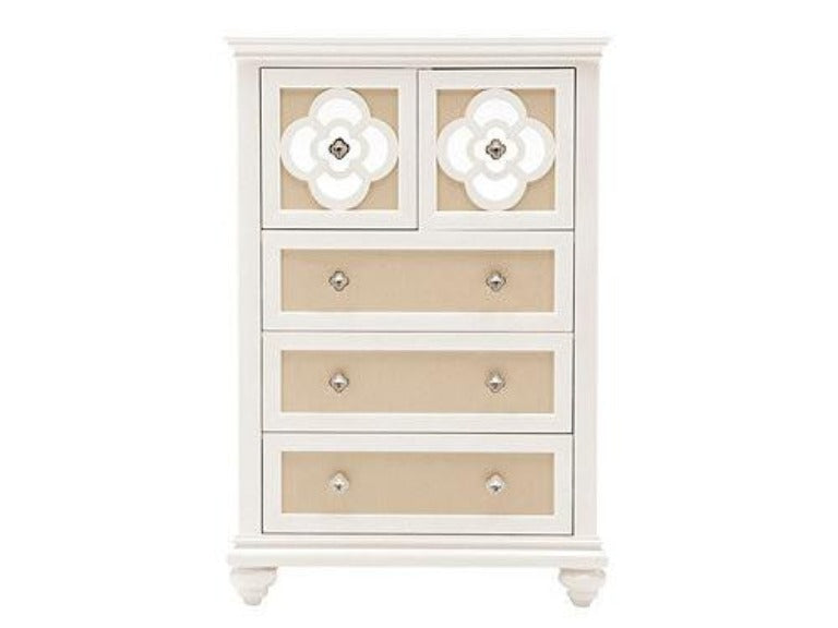 Paris Twin Upholstered 6pc Bedroom Set - Katy Furniture