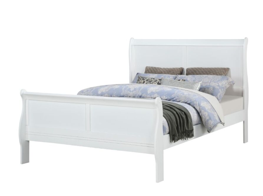 Philip White King Bed