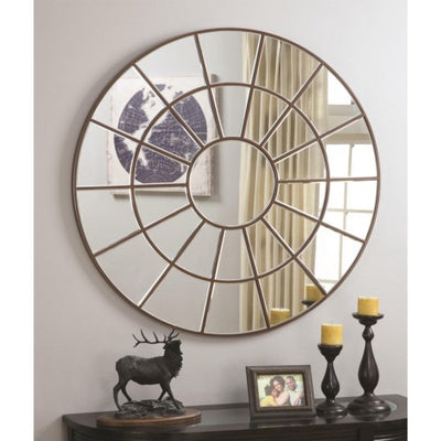 Palladian inspired circular mirror - Katy Furniture