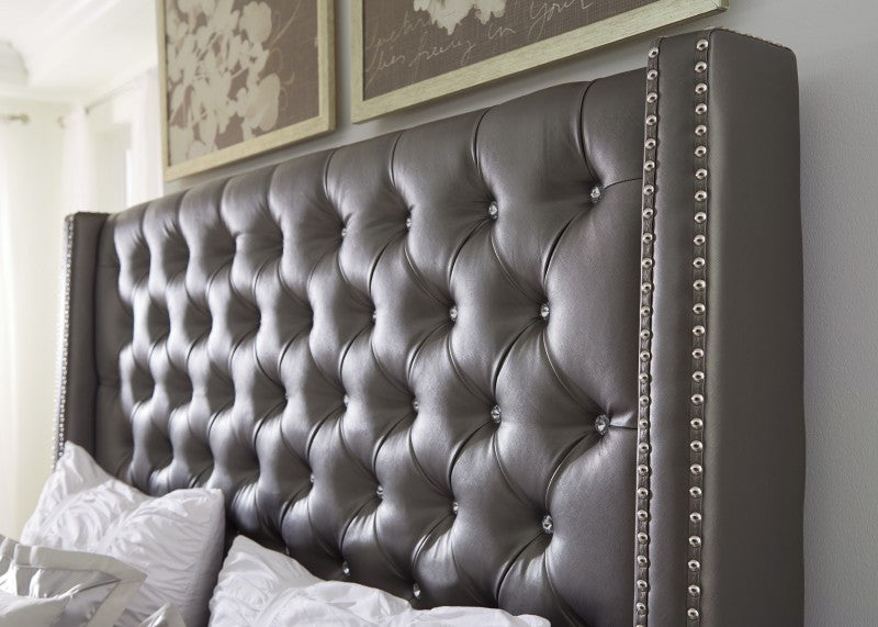 Coralayne Tufted King Bed - Katy Furniture