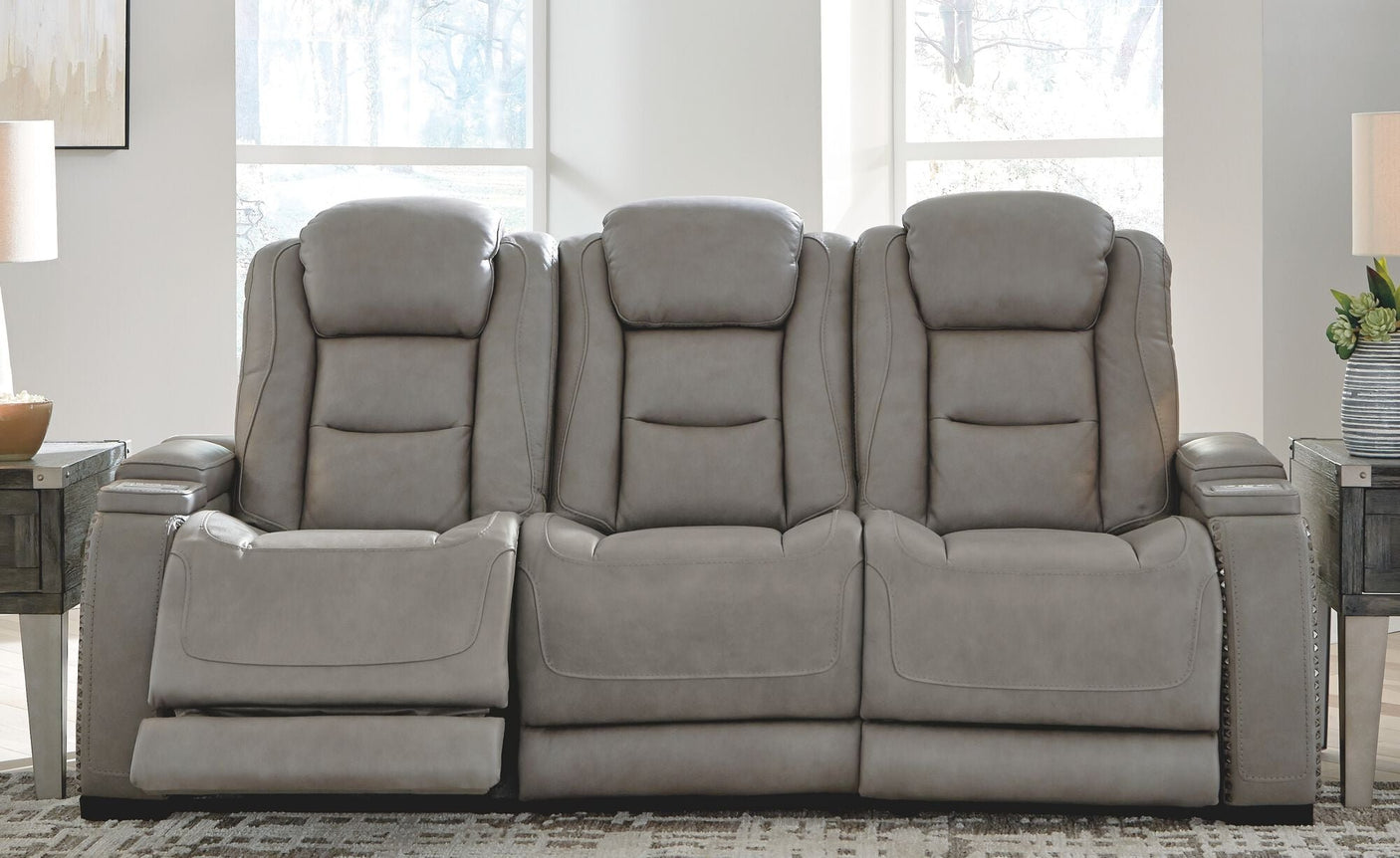 Man-Den Power Reclining Sofa, Loveseat & FREE Recliner