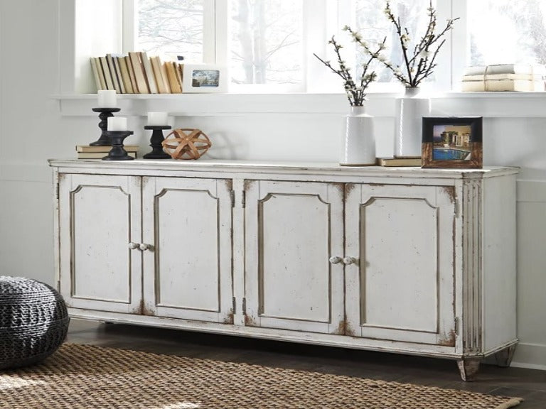 Mirimyn Antique White Accent Cabinet