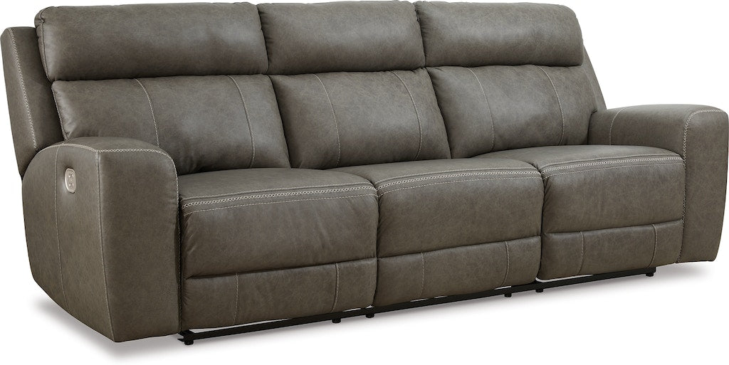 Roman Leather Power Sofa & Loveseat