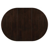 Gabriel Extension Leaf Dining Table Set Cappuccino