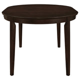Gabriel Extension Leaf Dining Table Set Cappuccino