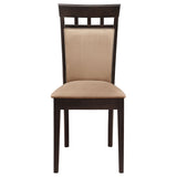 Gabriel Extension Leaf Dining Table Set Cappuccino