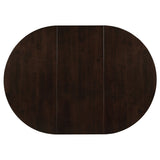 Gabriel Extension Leaf Dining Table Set Cappuccino