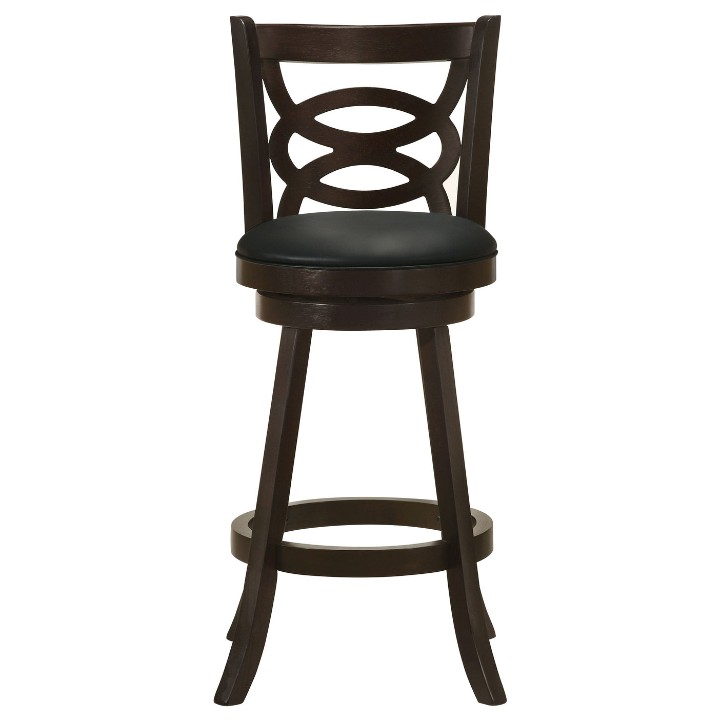 Calecita Wood Swivel Bar Chair Cappuccino (Set of 2)