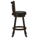 Calecita Wood Swivel Bar Chair Cappuccino (Set of 2)