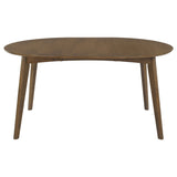 Jedda 5-piece Oval Dining Table Set Dark Walnut