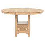 Lavon 5-piece Oval Counter Height Dining Set Light Oak