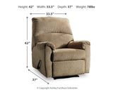 Nerviano Zero Wall Recliner