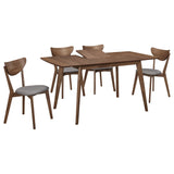 Alfredo Butterfly Leaf Dining Set Natural Walnut