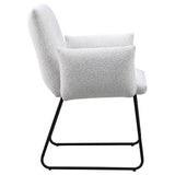 Ackland Upholstered Dining Arm Chair Light Grey (Set of 2)