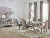 Antoine Rectangular 95-inch Glass Top Dining Table