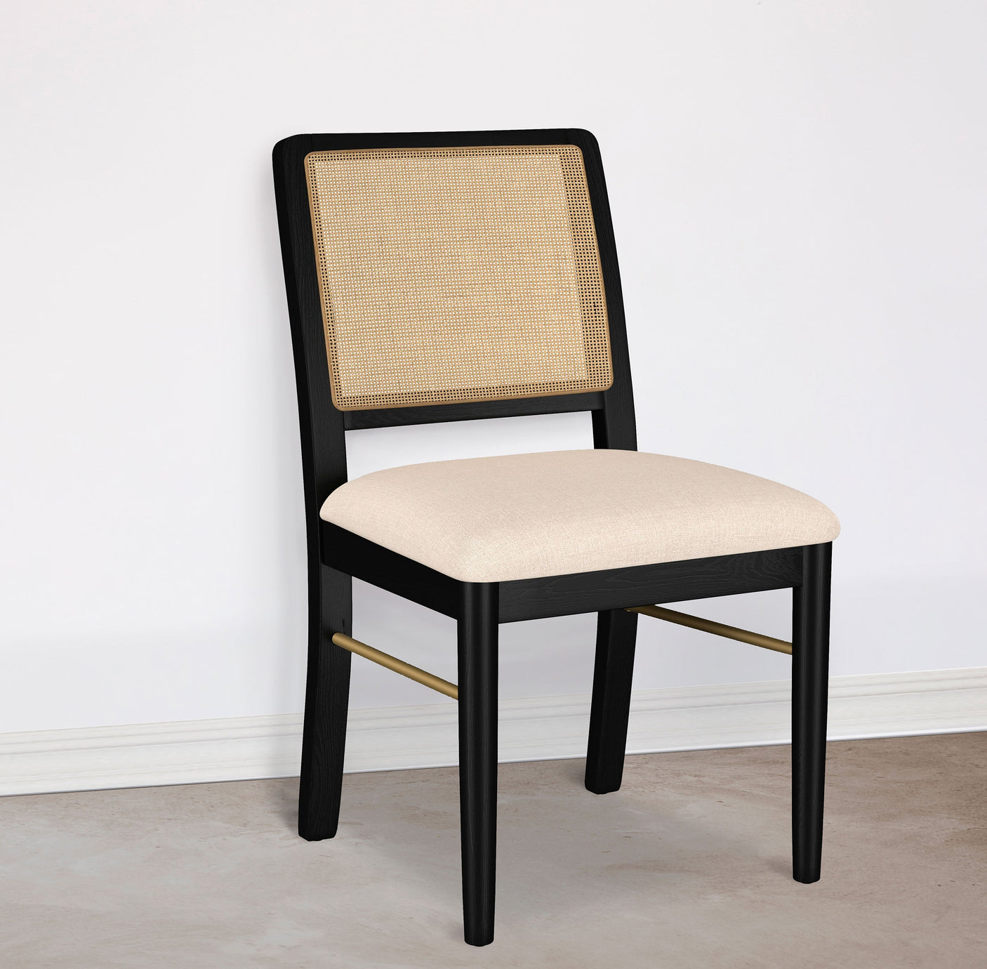 Arini Rattan Cane Dining Side Chair (Set of 2)