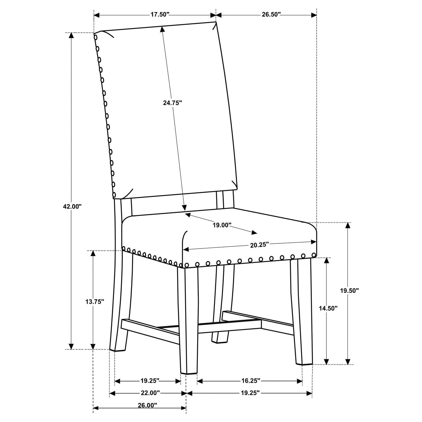Twain Upholstered Dining Side Chair (Set of 2)