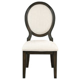 Twyla Round Wood Dining Room Table Set Dark Cocoa