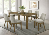 Castlewood 71-inch Rectangular Dining Set Brown Oak