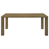 Castlewood 71-inch Rectangular Wood Dining Table Brown Oak