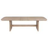 Kailani Rectangular Wood Dining Table Set Beige Oak