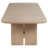 Kailani Rectangular Wood Dining Table Set Beige Oak