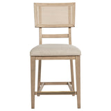 Kailani Wood Counter Height Dining Set Beige Oak