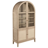 Kailani Wood Counter Height Dining Set Beige Oak