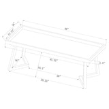 Beaufort Velvet Upholstered Dining Bench Steel Grey